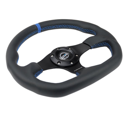 NRG - FLAT BOTTOM STEERING WHEEL LEATHER