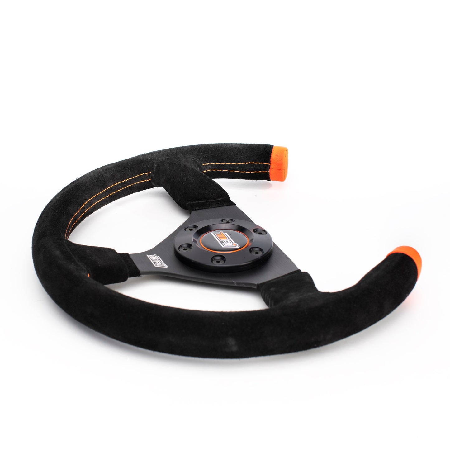Max Papis Innovations - F-13-Cut Open-Top Flat Suede Steering Wheel