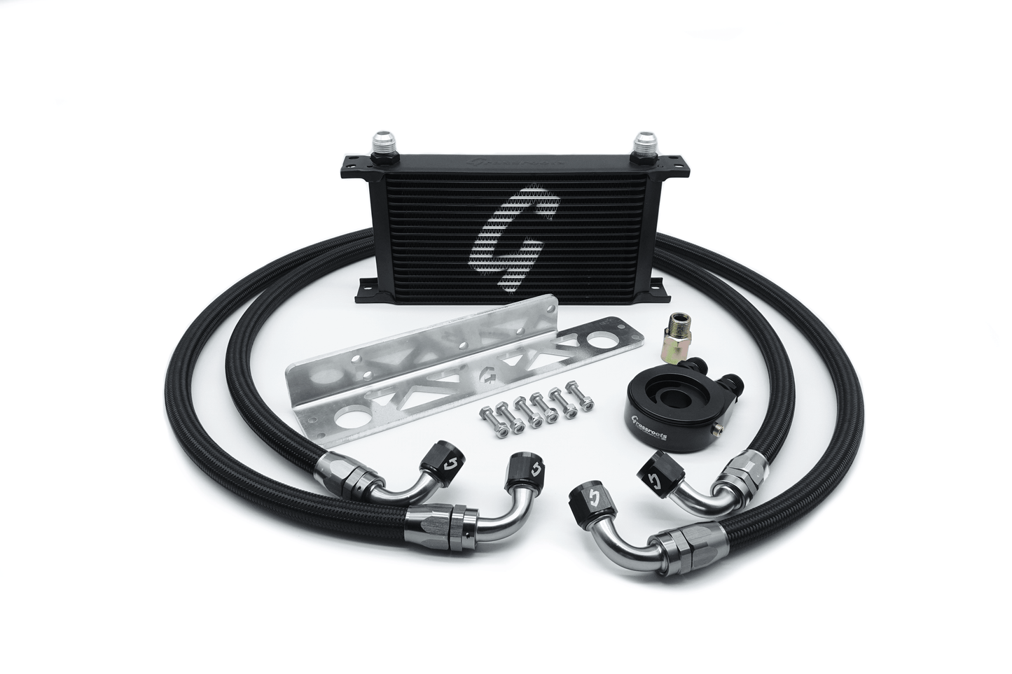 Grassroots Performance - NISSAN 350Z/370Z/G35/G37 19-ROW DIRECT-FIT OIL COOLER KIT