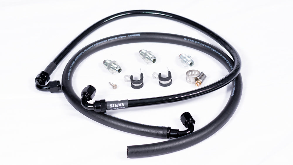 Sikky Manufacturing - Nissan 350z e Infiniti G35 LHD LS Swap Power Steering Line Kit (SM-PS102A)