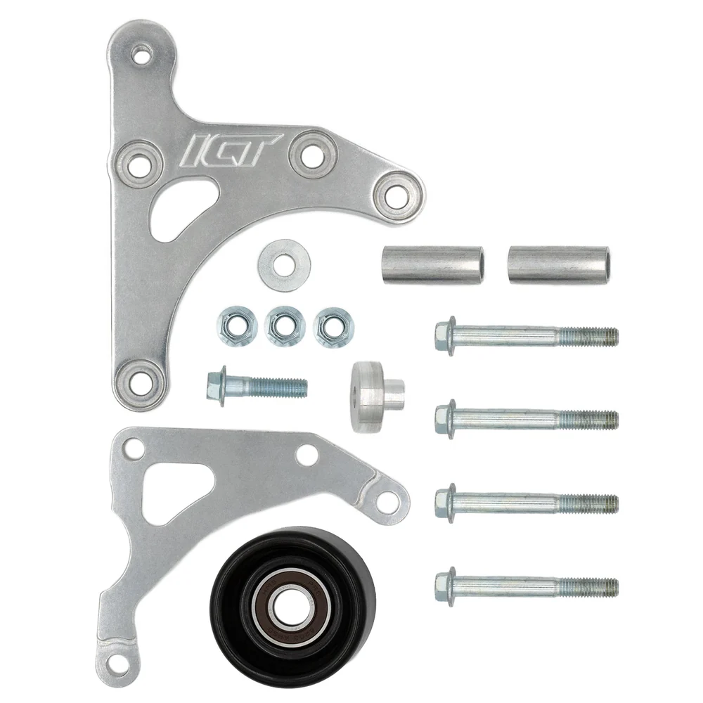 ICT Billet - LS3 Corvette Billet Low Mount Alternator Bracket Kit w/ Pulley