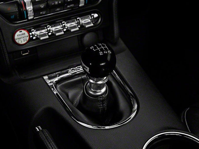 RTR - BLACK SHIFT KNOB - GRAY ENGRAVING (15-23 GT, ECOBOOST, V6)