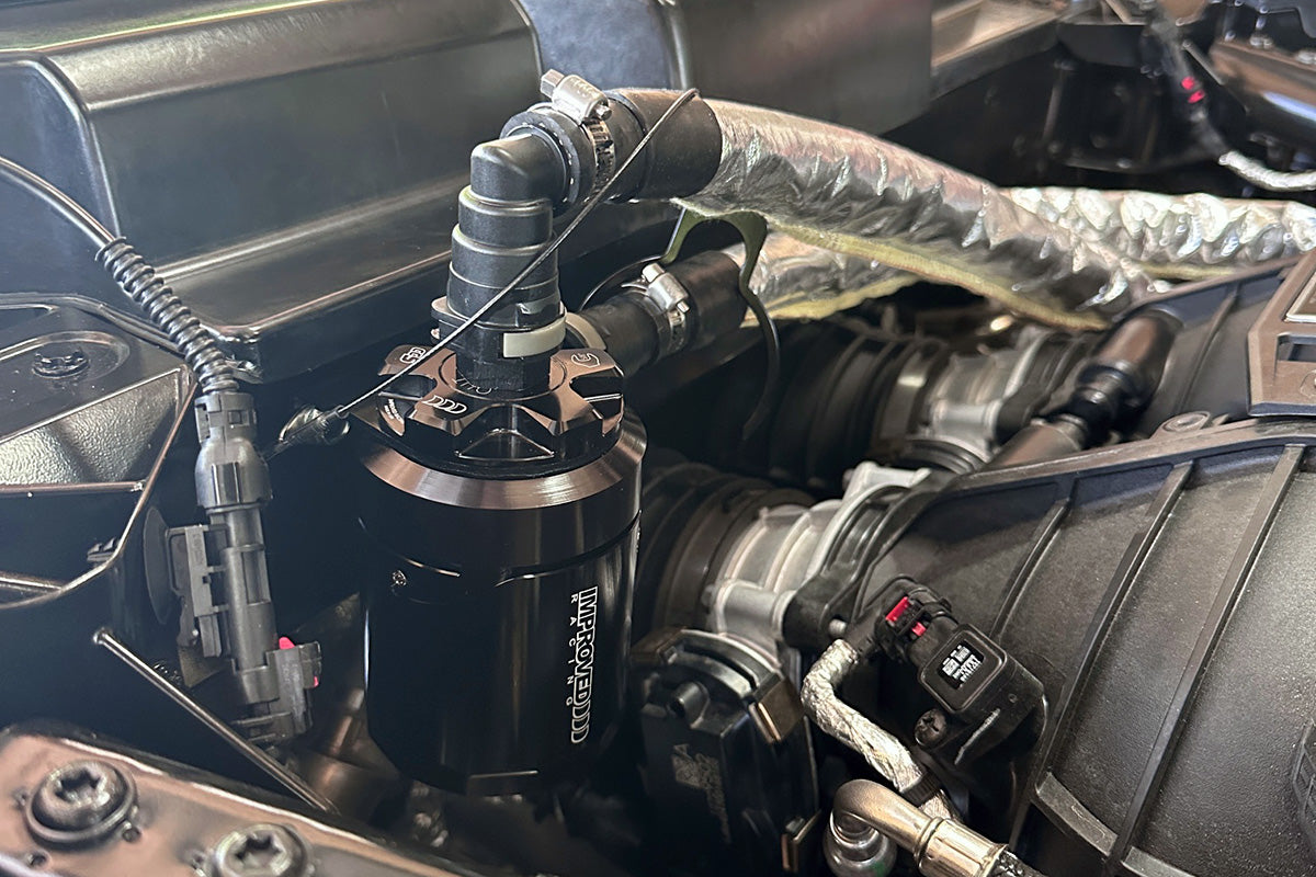 Improved Racing - CCS oil catch can kit, C8 Corvette Z06 Coupe