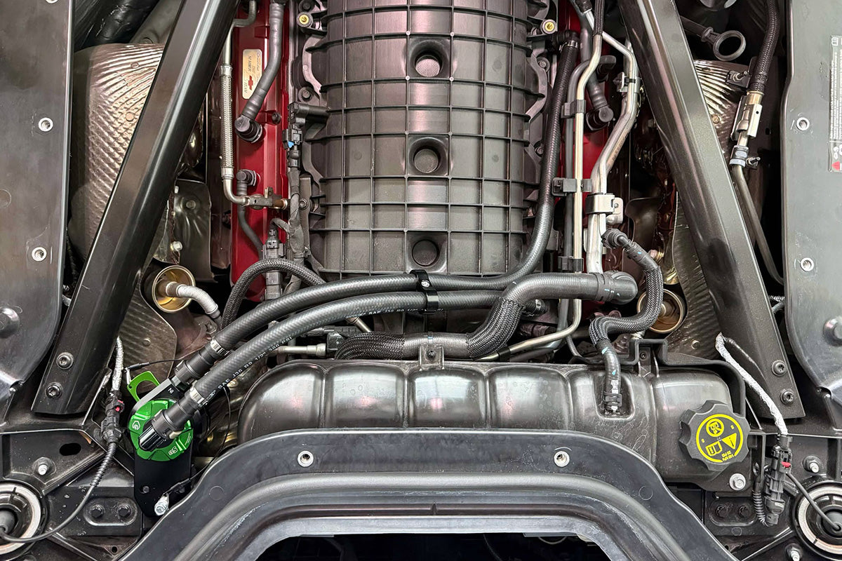 Improved Racing - CCS oil catch can kit, C8 Corvette Convertible