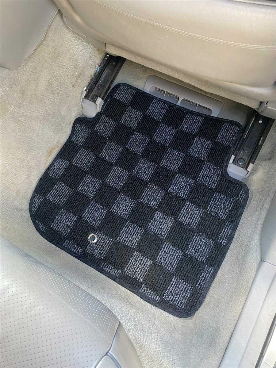 P2M - LEXUS GS300/400 2000-04 FRONT + REAR RACE FLOOR MATS : DARK GREY (P2-CPTGSS160FRDG-TP)