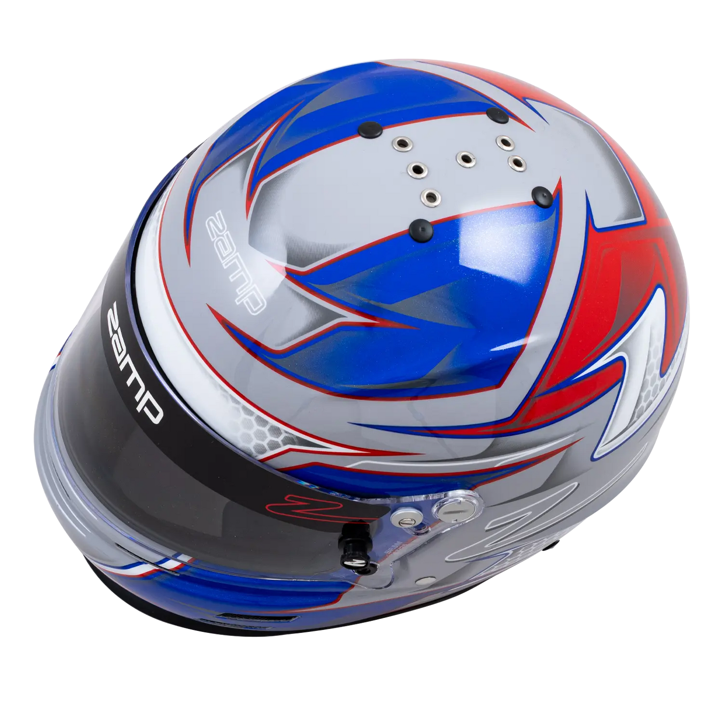 Zamp RZ-61S SNELL SA2025 Red/Blue Graphic