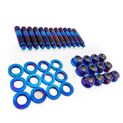 PHR - PHR Titanium Stud and Nut Kit for 2JZ Turbo Manifolds
