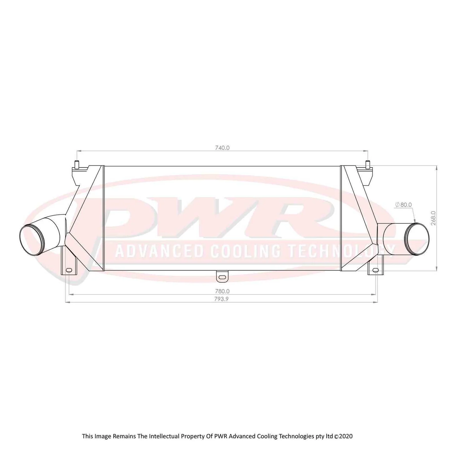 PWR - Nissan Skyline R32/R33 GTR RB26DETT Engine (1989-1998) 81mm Intercooler