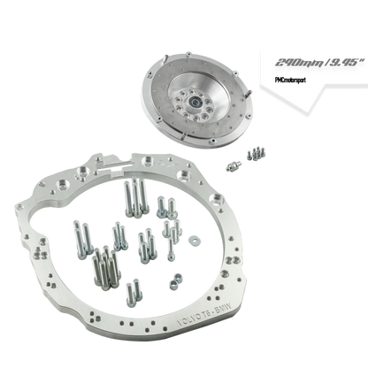 PMC Motorsport - Adapter kit Volvo "White" T5 T6 - manual 5-speed BMW M50 S50 M52 S52 M54 ZF-5- 240mm / 9.45"