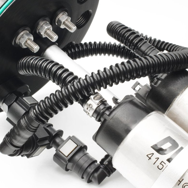 Nuke Performance - SAE ID8 Fuel pump mounting kit for Dual fuel pumps