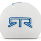 RTR - WHITE SHIFT KNOB - BLUE ENGRAVING (15-23 MUSTANG - GT, ECOBOOST, V6)