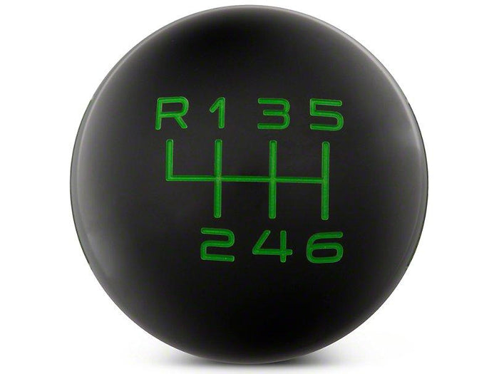 RTR - BLACK SHIFT KNOB - GREEN ENGRAVING (15-23 GT, ECOBOOST, V6)