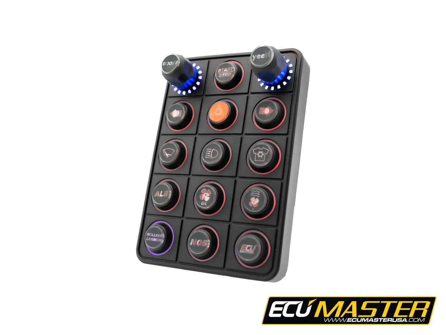 ECU MASTER - 15-POSITION CAN KEYBOARD W/ ROTARY SWITCHES