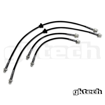 GKTech - LÍNEAS DE FRENO TRENZADAS DE CONVERSIÓN N-STYLE S13 240SX A Z32/GTST/GTR (DELANTERA Y TRASERA) (S13X-CONV-1)