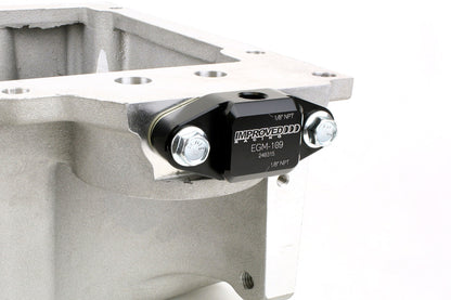 Improved Racing - Oil cooler bypass cover, w/ 2 x 1/8" NPT ports, LS engines