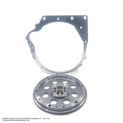 DomiWorks Engineering - HONDA K20/K24 TO 8HP 45/50/70/75 N57 B58 B57 ADAPTER KIT - ZERO TILT