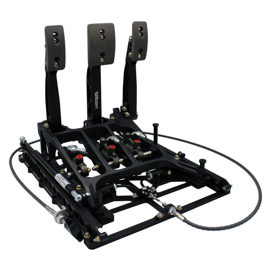 TILTON - 850-Series 3-pedal Underfoot Pedal Assembly with Slider System