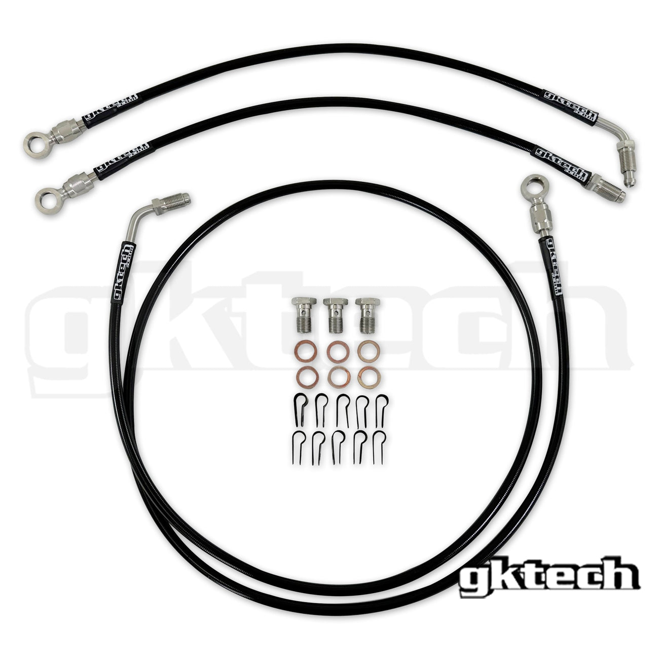 GKTech - 240SX/SKYLINE ENGINE BAY BRAKE LINE DELETE KIT