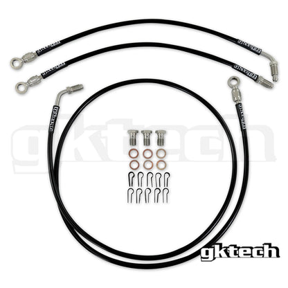GKTech - 240SX/SKYLINE KIT DE EXCLUSÃO DA LINHA DE FREIO DO COMPARTIMENTO DO MOTOR (HARDDLTEBUNDLE)