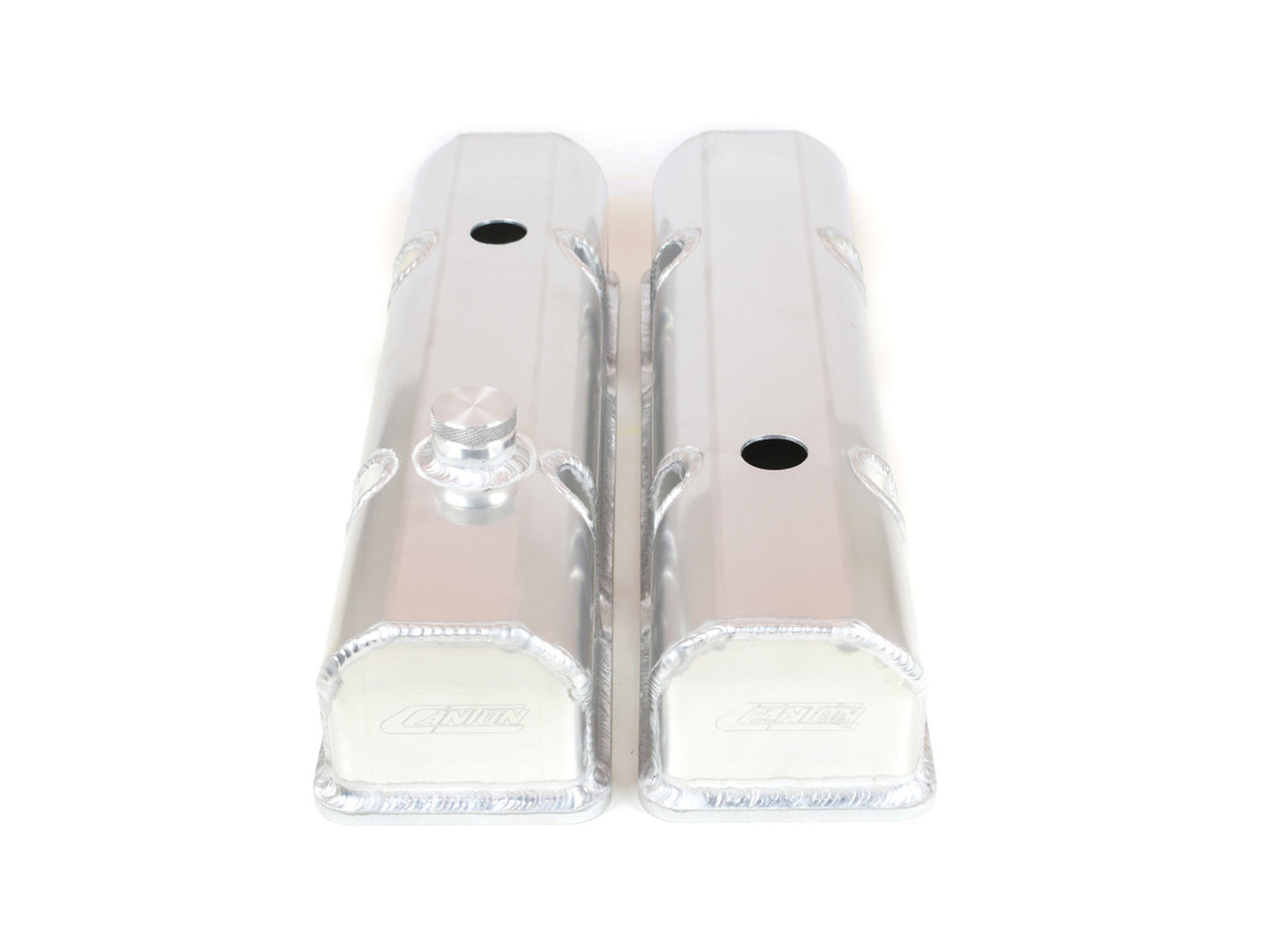 Canton - Valve Covers Lasercut Rail Small Block Chevy With Fill & PCV Ports