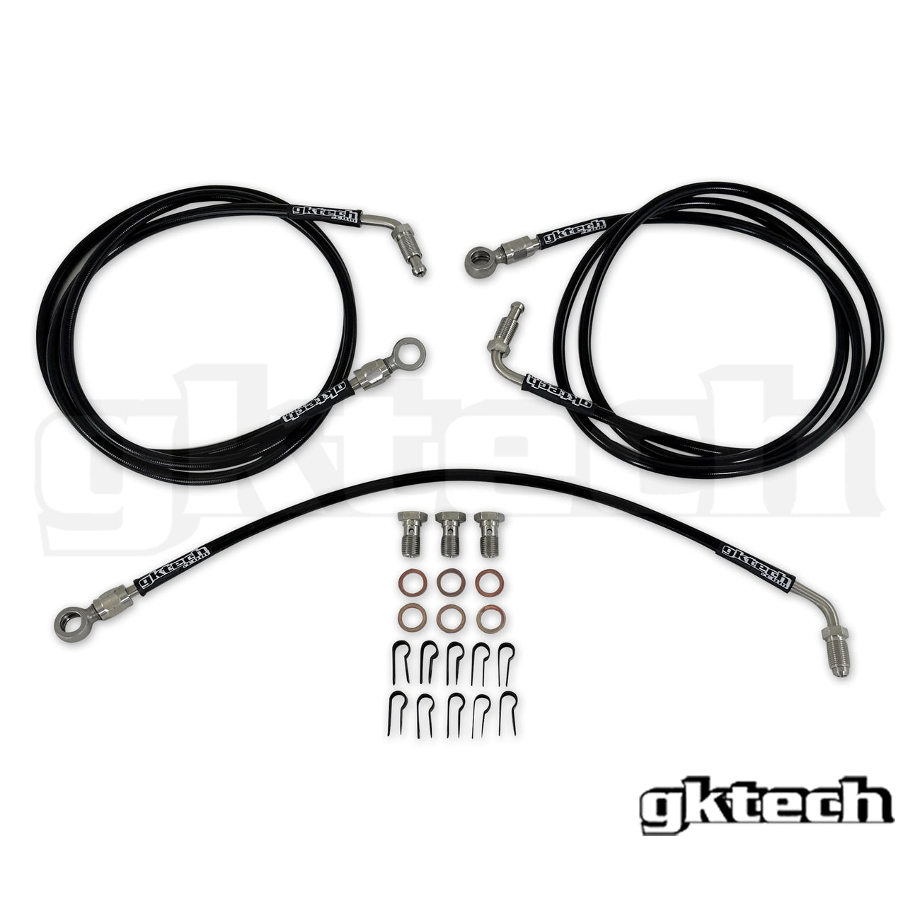 GKTech - 240SX/SKYLINE ENGINE BAY BRAKE LINE DELETE KIT