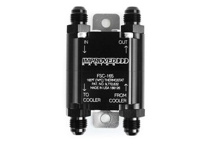 Improved Racing - Flow Series Compact remote inline oil thermostat for transmissions, differentials, and small engines, 215F