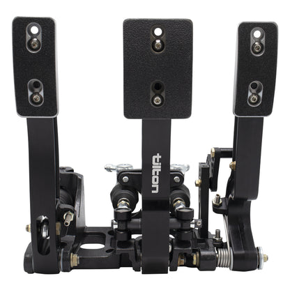 TILTON - 800-Series 3-pedal Floor Mount Pedal Assembly