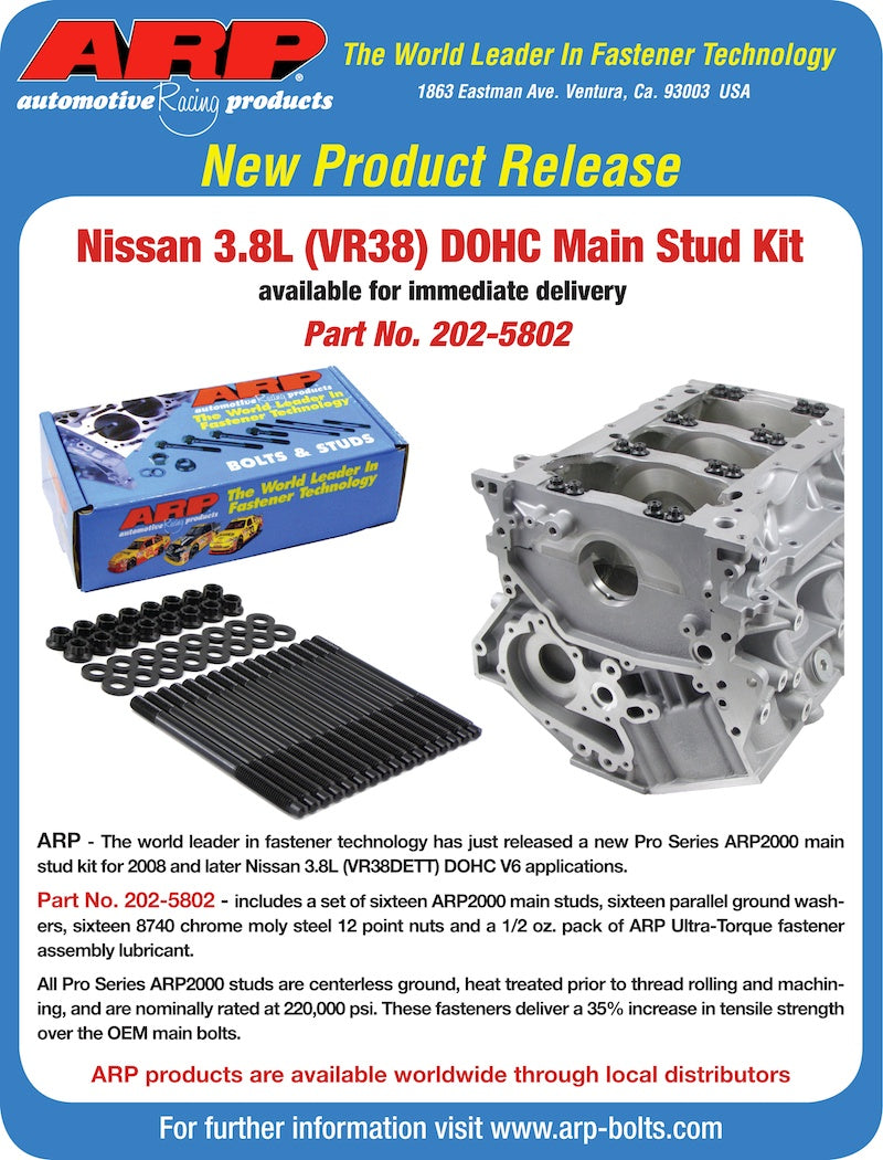ARP Nissan VR38 Main Stud Kit
