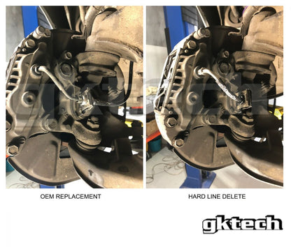 LINHAS DE FREIO TRANÇADAS GKTech - R33 GTS-T (R33BRAKELINECOMBO) 