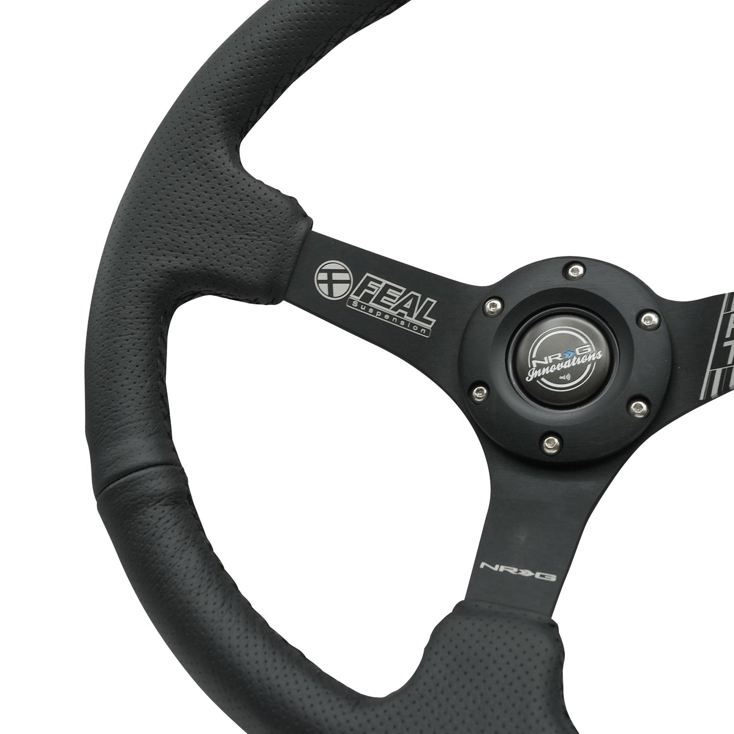 NRG - 350MM DEEP DISH STEERING WHEEL FEAL RACE TEAM SPEC