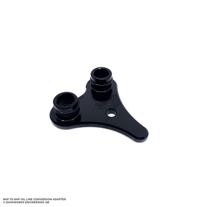 DomiWorks Engineering - 8HP TO 6HP OIL LINE CONVERSION ADAPTER - TYPE 1 (17MM)