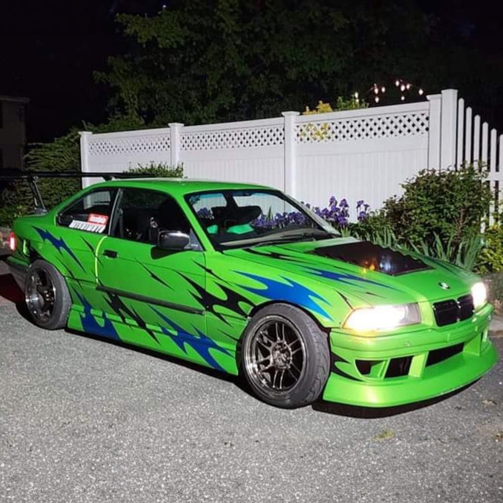 KBD - BMW E36 3 Series 2DR 4DR 1992-1998 ISB Style 1 Piece Polyurethane Front Bumper (37-6818)