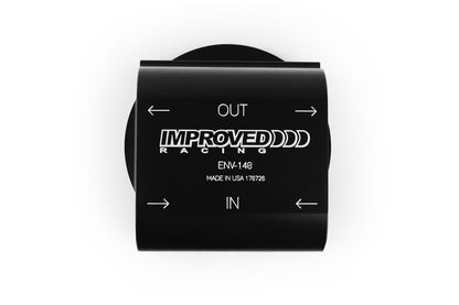 Improved Racing - Remote oil filter mount, -10AN ORB ports, filter screw sold separately