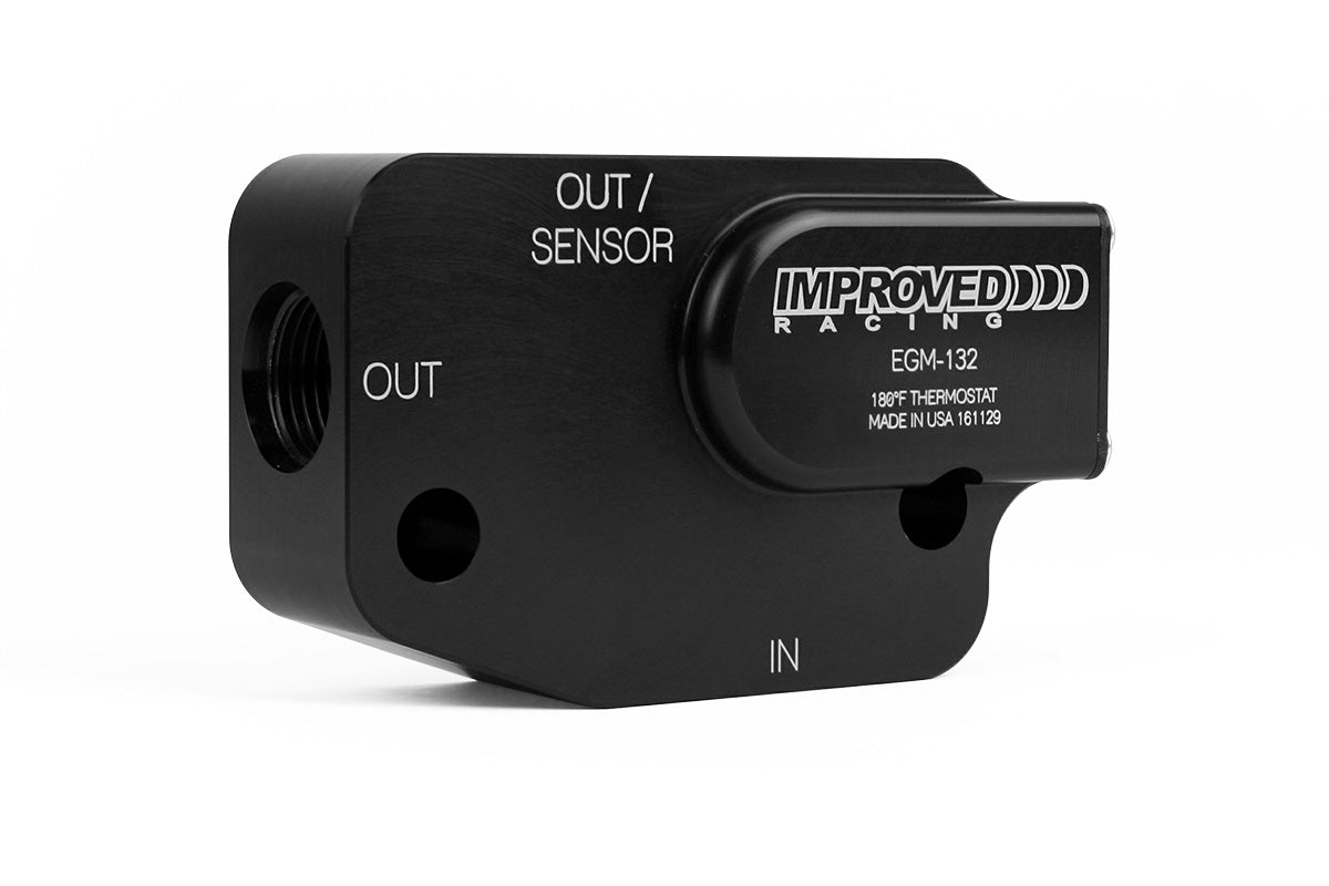 Improved Racing - Oil cooler adapter, thermostatic, 200F, GM Gen V LT engine, C7 Corvette