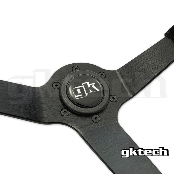 GKTech - STEERING WHEEL 350MM DEEP DISHED SUEDE