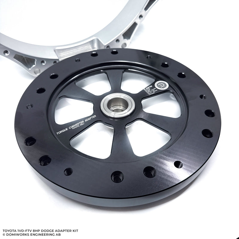 DomiWorks Engineering - TOYOTA 1VD-FTV/1VDJ TO DODGE 8HP 70/75/90/95 CHARGER/CHALLENGER/SCAT PACK HELLCAT TRACKHAWK RAM ADAPTER KIT