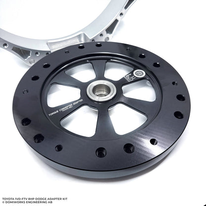 DomiWorks Engineering - TOYOTA 1VD-FTV/1VDJ TO DODGE 8HP 70/75/90/95 CHARGER/CHALLENGER/SCAT PACK HELLCAT TRACKHAWK RAM ADAPTER KIT