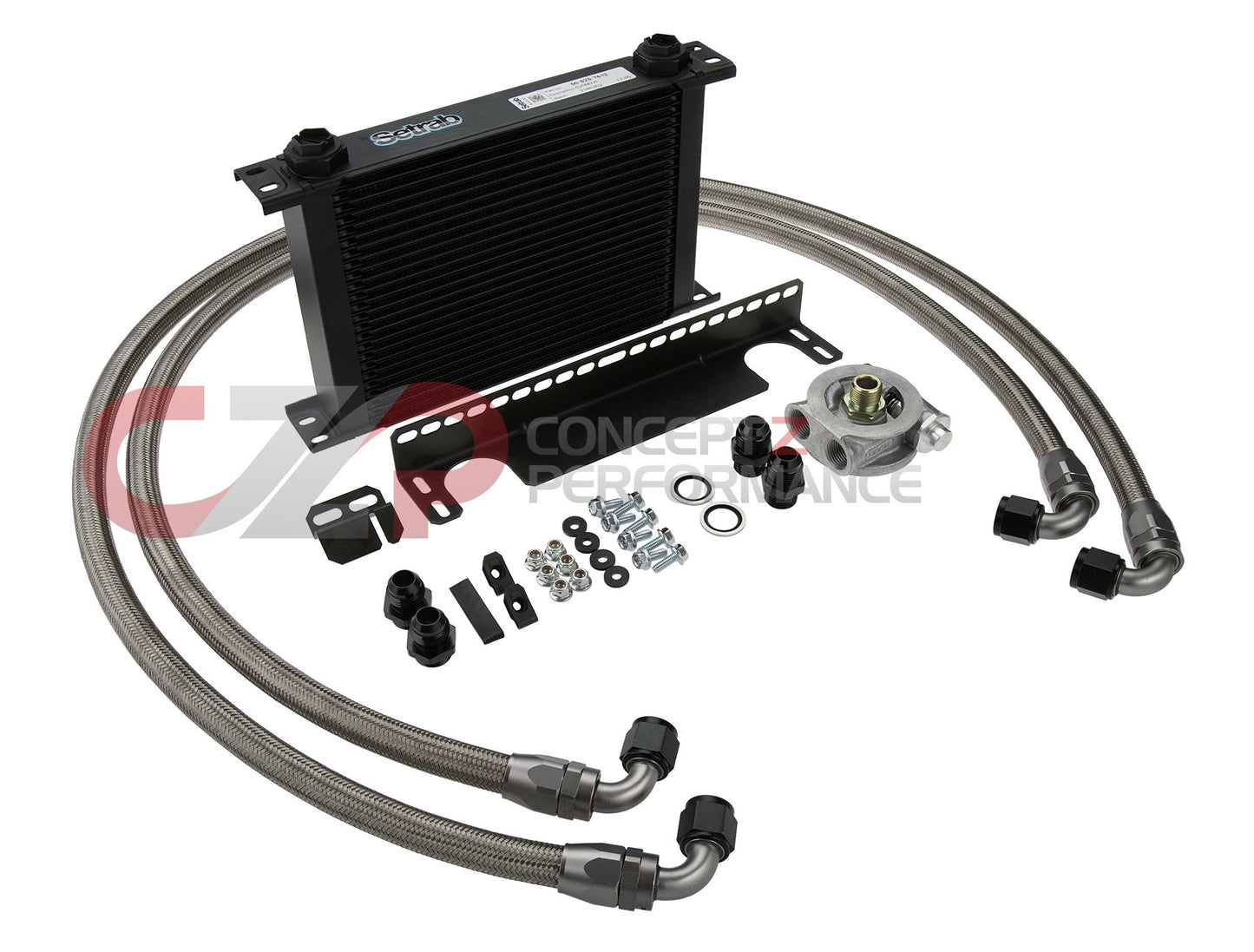 CZP Engine Oil Cooler Kit w/ Setrab Core - Nissan 370Z / Infiniti G35 G37 Q40 Q60