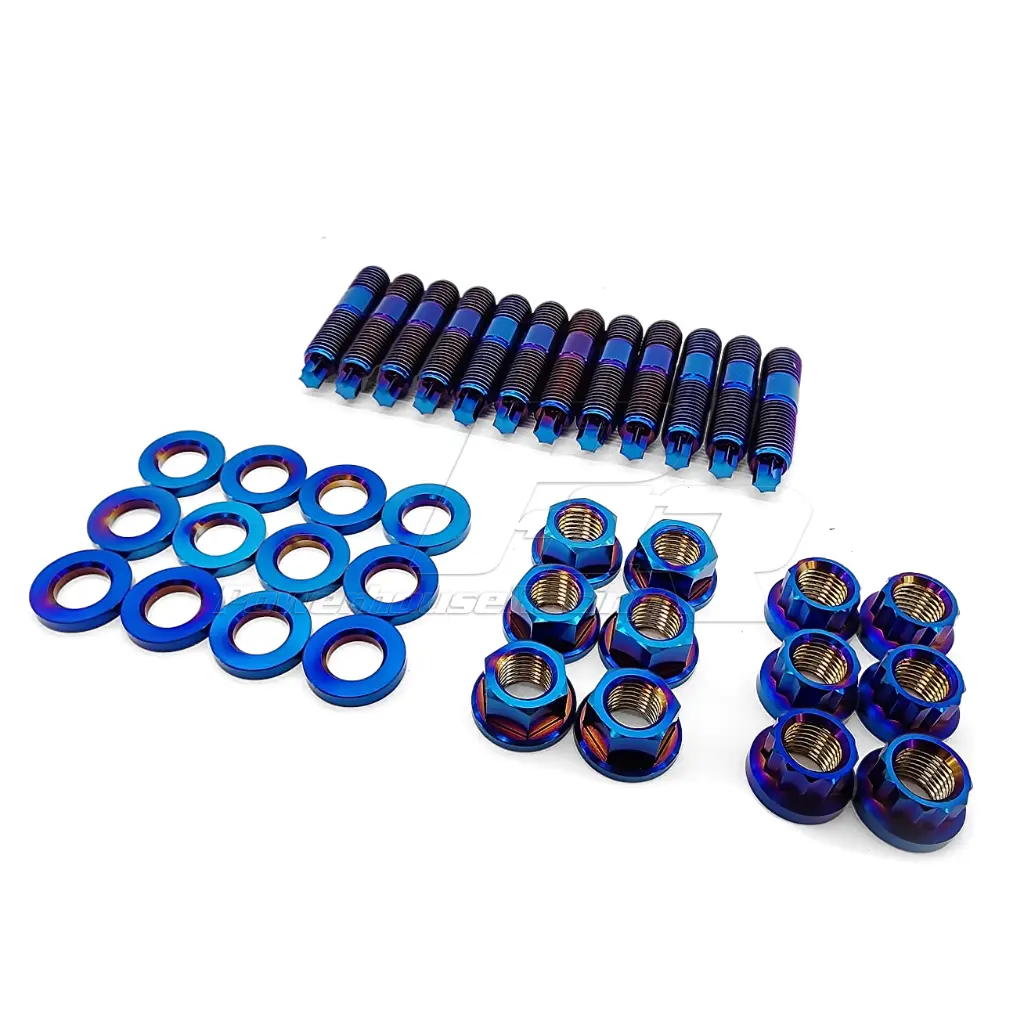 PHR - PHR Titanium Stud and Nut Kit for 2JZ Turbo Manifolds
