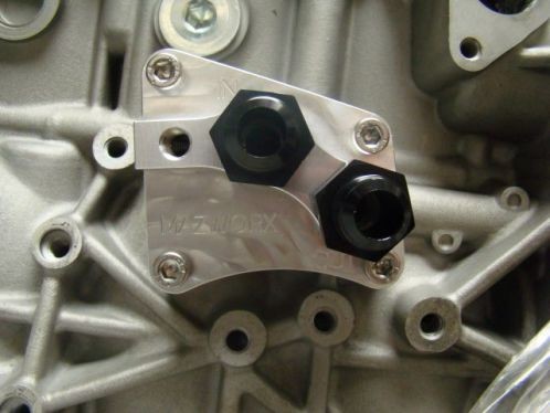 Mazworx - SR20DET RWD Oil Block Adapter