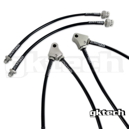 LINHAS DE FREIO TRANÇADAS GKTech - R33 GTS-T (R33BRAKELINECOMBO) 