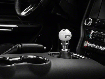 RTR - WHITE SHIFT KNOB - BLACK ENGRAVING (11-14 GT, V6)