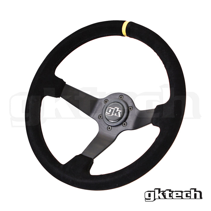 GKTech - STEERING WHEEL 350MM DEEP DISHED SUEDE