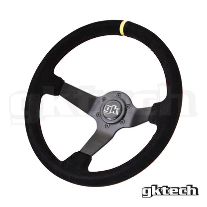 GKTech - STEERING WHEEL 350MM DEEP DISHED SUEDE