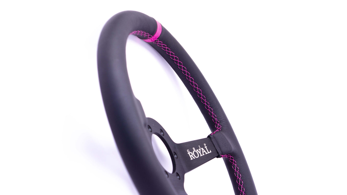 Grip Royal - Brute – 350mm – Leather – Pink TDC – Pink Stitch