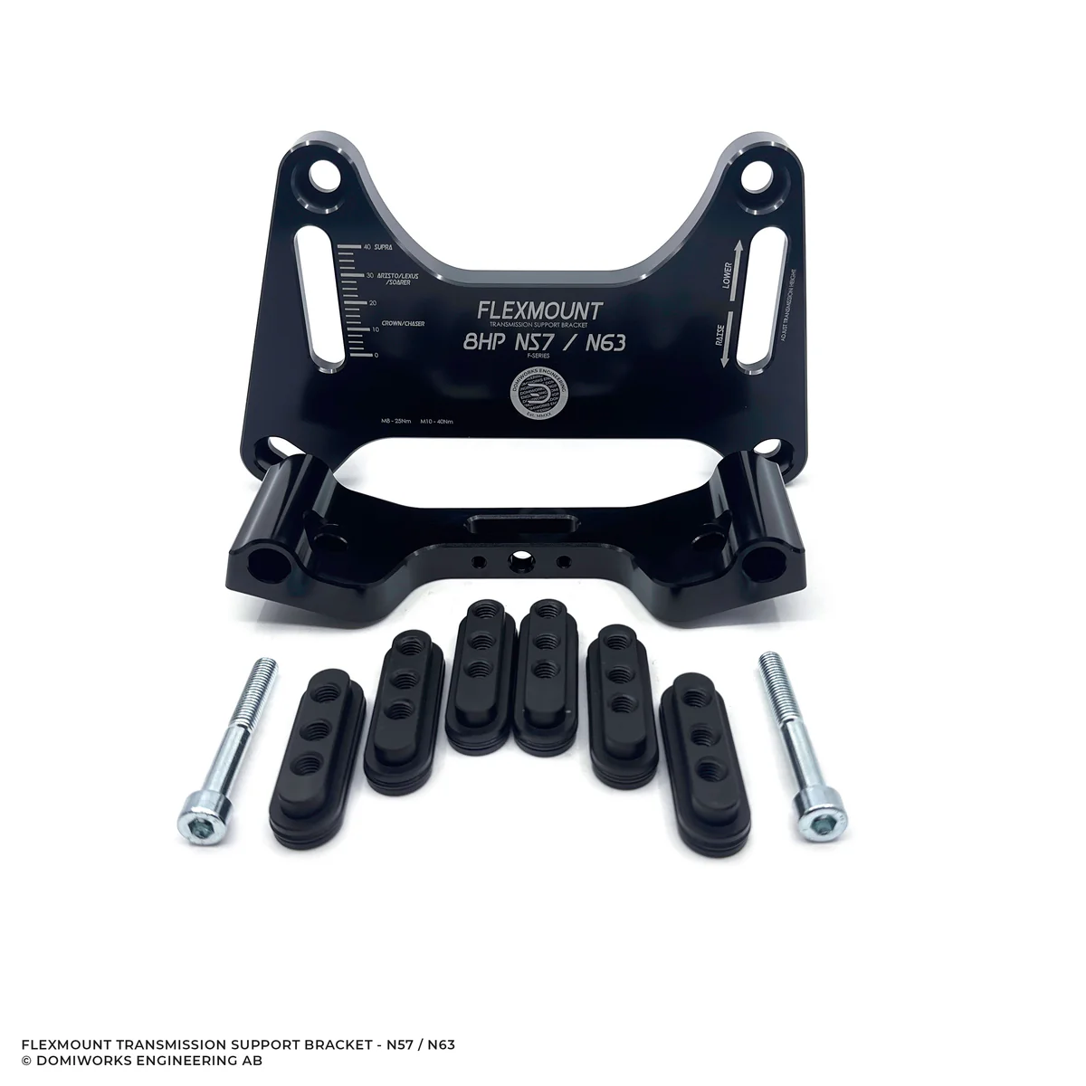 DomiWorks Engineering - FlexMount 2.0 - 8HP Transmission support bracket - N57/N63