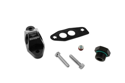 Improved Racing - Oil sensor, accumulator, and turbo feed adapter, -8AN ORB and two 1/8" NPT ports, LS engines