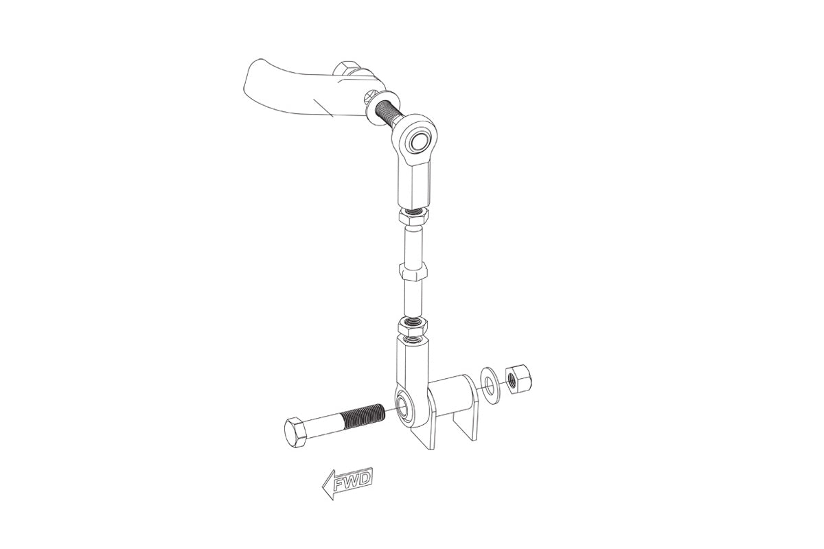 Improved Racing - Sway bar end links, FRONT, 1990-2005 Mazda Miata (NA/NB)
