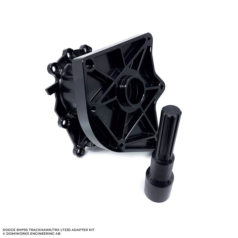 DomiWorks Engineering - LAND ROVER LT230 TRANSFER CASE ADAPTER KIT TO DODGE 8HP95 TRACKHAWK/TRX