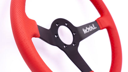 Grip Royal - Brute – 350mm – Red Perforated Leather – Black TDC